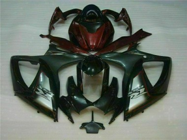 Noir Rouge Carénage Suzuki GSXR 600 / 750 K6 2006-2007 Abordables
