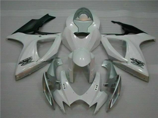 Blanc Argent Carénage Suzuki GSXR 600 / 750 K6 2006-2007 Blanc Argent Carénage Suzuki GSXR 600 / 750 K6 2006-2007