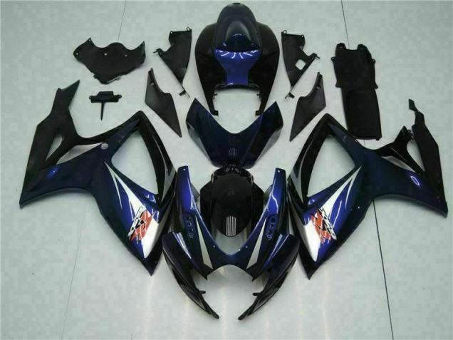 Noir Bleu Carrosserie Suzuki GSXR 600 / 750 K6 2006-2007 Noir Bleu Carrosserie Suzuki GSXR 600 / 750 K6 2006-2007