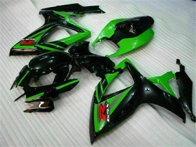 Noir Vert Carénage Suzuki GSXR 600 / 750 K6 2006-2007 Noir Vert Carénage Suzuki GSXR 600 / 750 K6 2006-2007