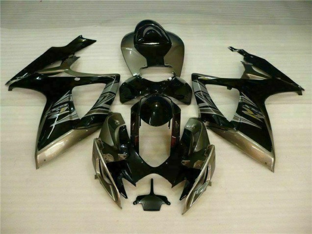 Noir Gris Carénage Suzuki GSXR 600 / 750 K6 2006-2007 Noir Gris Carénage Suzuki GSXR 600 / 750 K6 2006-2007