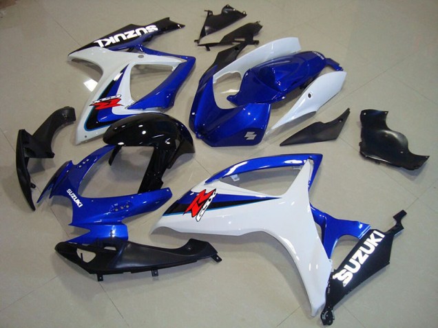 Bleu Blanc Noir Carénage Suzuki GSXR 750 K6 2006-2007 Bleu Blanc Noir Carénage Suzuki GSXR 750 K6 2006-2007