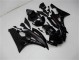 Brillant Noir Mat Carénage Yamaha R6 2006-2007