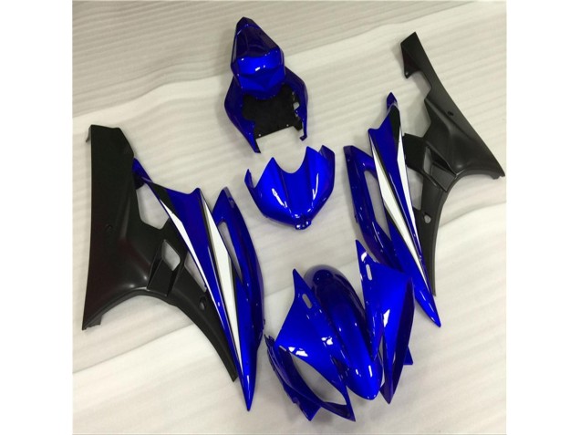 Bleu Noir Kit Carénages Complet Yamaha R6 2006-2007