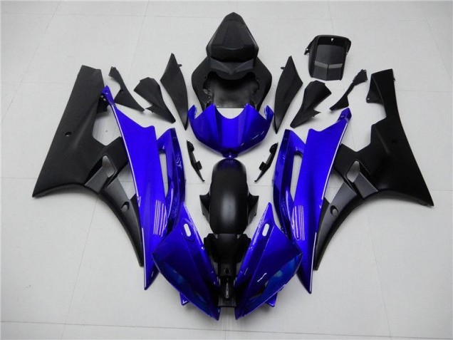 Bleu Noir Carénages & Carrosserie Yamaha R6 2006-2007