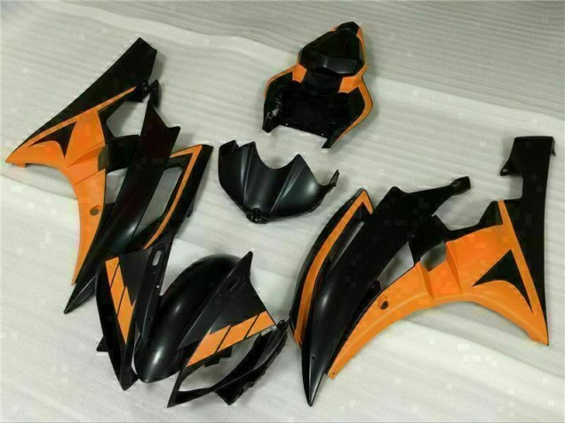 Noir Orange Carénage Yamaha R6 2006-2007 Noir Orange Carénage Yamaha R6 2006-2007