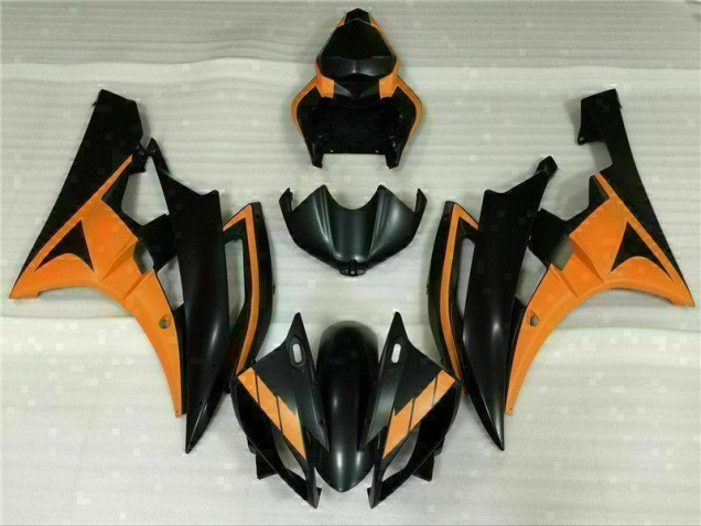 Noir Orange Carénage Yamaha R6 2006-2007 Noir Orange Carénage Yamaha R6 2006-2007