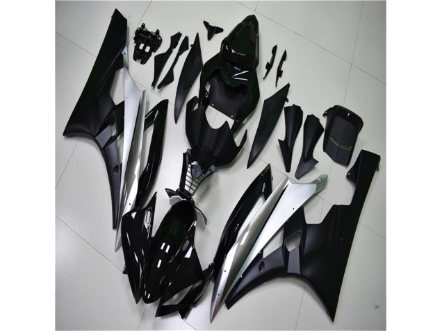 Argent Noir Kit Carénages Complet Yamaha R6 2006-2007