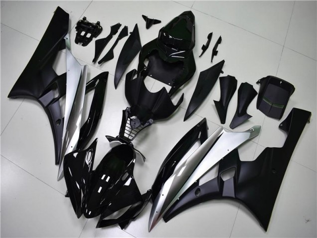Argent Noir Kit Carénages Complet Yamaha R6 2006-2007
