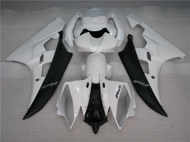 Blanc Noir Carénages Yamaha R6 2006-2007 Blanc Noir Carénages Yamaha R6 2006-2007