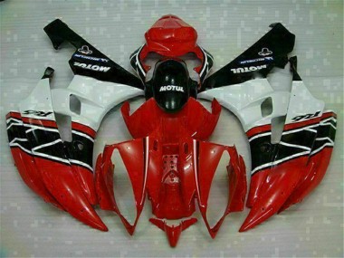 Rouge Blanc Carénage de Rechange Yamaha R6 2006-2007 Abordables
