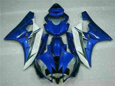 Bleu Blanc Carénages Yamaha R6 2006-2007 Abordables