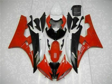 Rouge Noir Carénage Yamaha R6 2006-2007 Abordables