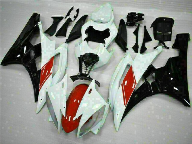 Blanc Carénage Yamaha R6 2006-2007