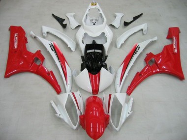 Blanc Rouge Michelin Carénage Yamaha R6 2006-2007 Abordables