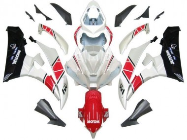 Blanc Rouge Noir Carénage Yamaha R6 2006-2007 Abordables