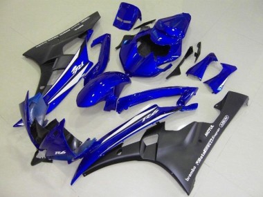 Bleu Noir Carénage Yamaha R6 2006-2007 Abordables