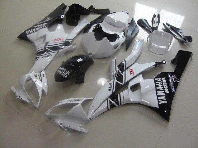 Noir Blanc Carénages Yamaha R6 2006-2007 Noir Blanc Carénages Yamaha R6 2006-2007