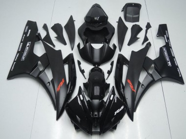 Noir Mat et Noir Brillant Carénage Yamaha R6 2006-2007 Abordables