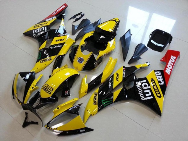 Jaune Monster Lupi Carénage Yamaha R6 2006-2007