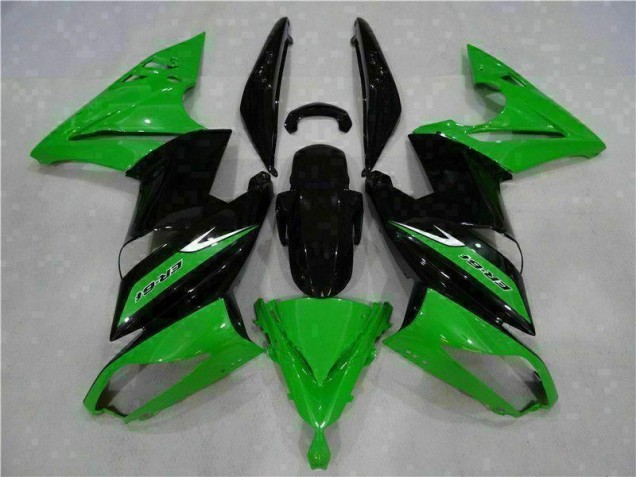 Vert Noir Carénages Kawasaki EX650 2006-2008 Vert Noir Carénages Kawasaki EX650 2006-2008