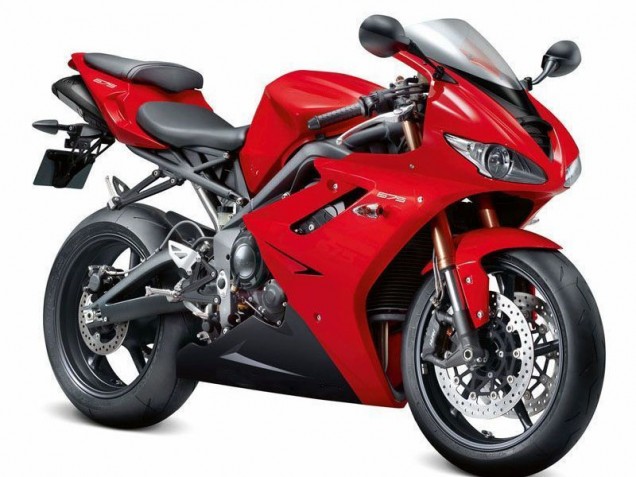 Rouge Noir Carénage Triumph Daytona 675 Triple 2006-2008 Rouge Noir Carénage Triumph Daytona 675 Triple 2006-2008