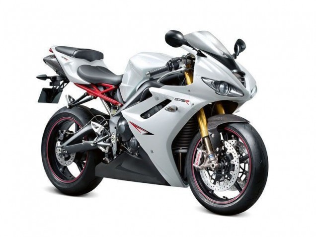 Blanc Noir Carénage Triumph Daytona 675 Triple 2006-2008 Blanc Noir Carénage Triumph Daytona 675 Triple 2006-2008