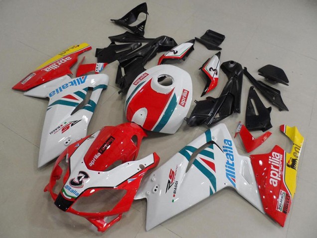 Rouge et Wihte Carénage Aprilia RS 125 2006-2011 Rouge et Wihte Carénage Aprilia RS 125 2006-2011