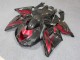 Noir Rouge Carénages Kawasaki ZX14R ZZR 1400 2006-2011