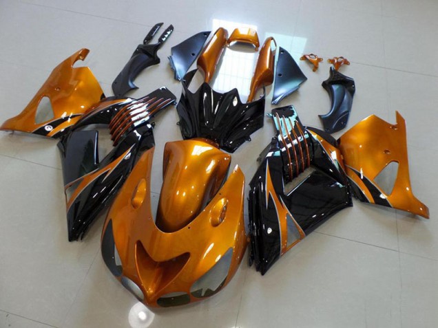 Brun et Noir No Décalque Carénage Kawasaki ZX14R ZZR 1400 2006-2011