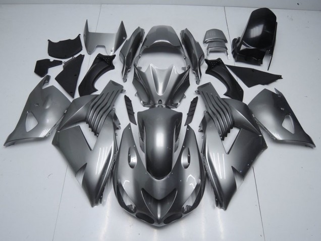 Brillant Gris Carénage Kawasaki ZX14R ZZR 1400 2006-2011 Brillant Gris Carénage Kawasaki ZX14R ZZR 1400 2006-2011