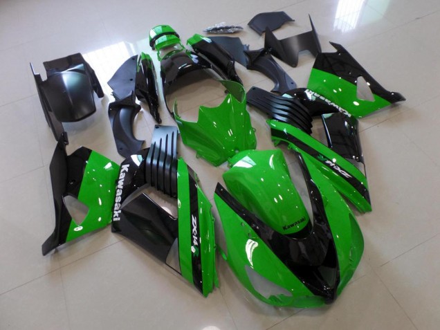 Vert et Noir Carénage Kawasaki ZX14R ZZR 1400 2006-2011 Vert et Noir Carénage Kawasaki ZX14R ZZR 1400 2006-2011