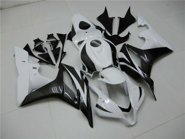 Blanc Noir Carénages Honda CBR 600 RR 2007-2008 Blanc Noir Carénages Honda CBR 600 RR 2007-2008
