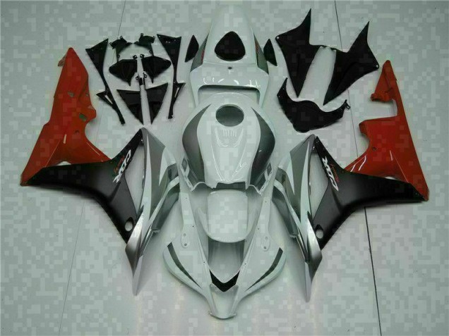 Blanc Noir Rouge Carrosserie Honda CBR 600 RR 2007-2008 Blanc Noir Rouge Carrosserie Honda CBR 600 RR 2007-2008