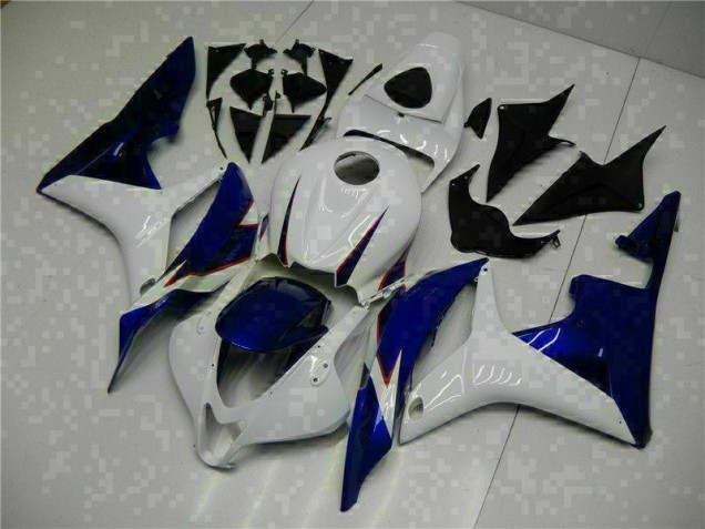 Blanc Bleu Carénage Honda CBR 600 RR 2007-2008 Blanc Bleu Carénage Honda CBR 600 RR 2007-2008