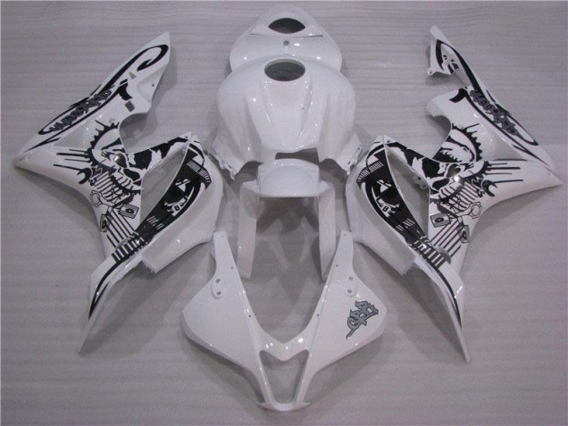 Noir Blanc Carénages Honda CBR 600 RR 2007-2008