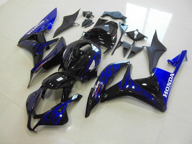 Noir Bleu Flamme Carénage Honda CBR 600 RR 2007-2008 Abordables