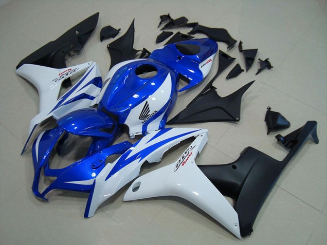Bleu Blanc Noir Mat Carénage Honda CBR 600 RR 2007-2008 Bleu Blanc Noir Mat Carénage Honda CBR 600 RR 2007-2008