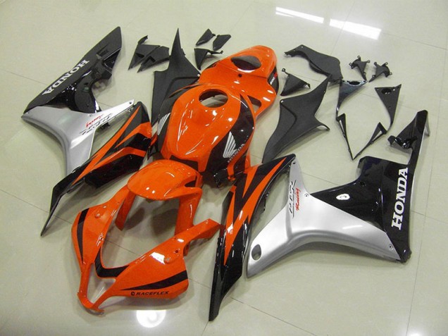 Orange Argent Noir Carénages Honda CBR 600 RR 2007-2008