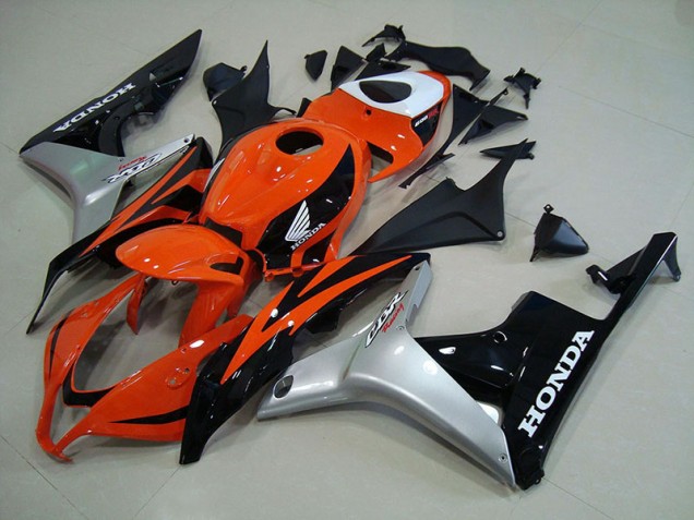 Orange Argent Noir Carénage Honda CBR 600 RR 2007-2008 Orange Argent Noir Carénage Honda CBR 600 RR 2007-2008