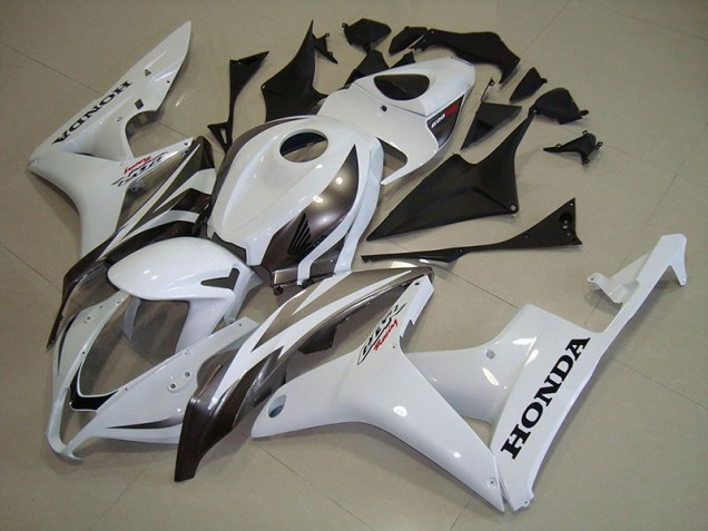 Blanc Argent Carénage Honda CBR 600 RR 2007-2008 Blanc Argent Carénage Honda CBR 600 RR 2007-2008