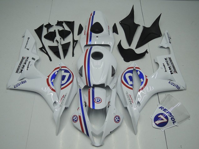 Blanc Carénages Honda CBR 600 RR 2007-2008 Blanc Carénages Honda CBR 600 RR 2007-2008