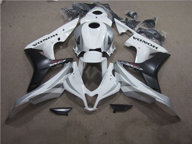 Blanc Noir Carrosserie Honda CBR 600 RR 2007-2008 Blanc Noir Carrosserie Honda CBR 600 RR 2007-2008