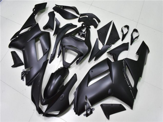 Noir Mat Carénage Kawasaki ZX6R 2007-2008 Noir Mat Carénage Kawasaki ZX6R 2007-2008