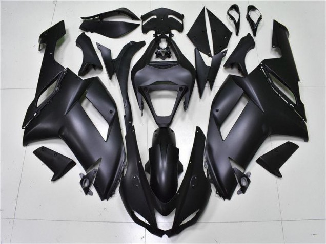 Noir Mat Carénage Kawasaki ZX6R 2007-2008 Noir Mat Carénage Kawasaki ZX6R 2007-2008