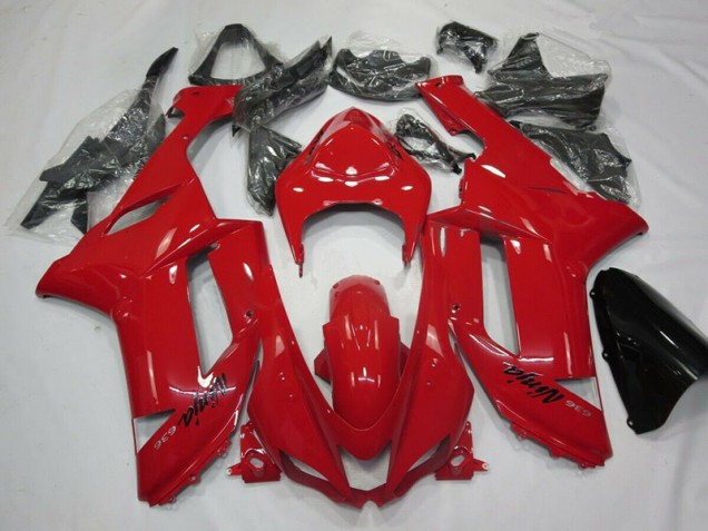 Rouge Carénage Kawasaki ZX6R 2007-2008 Rouge Carénage Kawasaki ZX6R 2007-2008