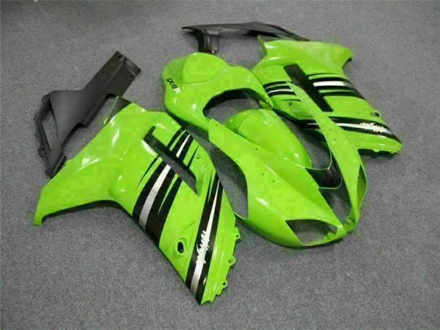 Vert Noir Carénage Kawasaki ZX6R 2007-2008 Vert Noir Carénage Kawasaki ZX6R 2007-2008