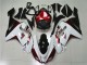 Blanc Noir Rouge Carénage Kawasaki ZX6R 2007-2008 Blanc Noir Rouge Carénage Kawasaki ZX6R 2007-2008