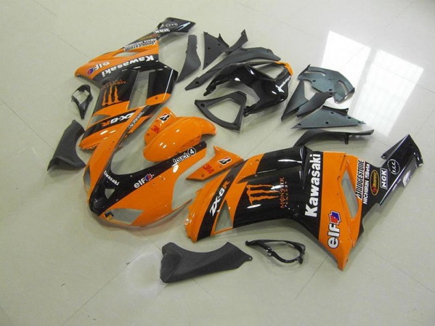Orange Monster Carénage Kawasaki ZX6R 2007-2008 Orange Monster Carénage Kawasaki ZX6R 2007-2008