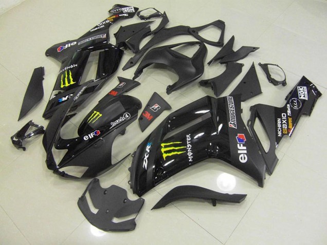Noir Monster Carénage Kawasaki ZX6R 2007-2008 Noir Monster Carénage Kawasaki ZX6R 2007-2008